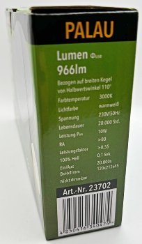 LED Wandleuchte "PALAU" IP54, 3000K, Oval, 10 Watt, 966 Lumen, Anthrazit