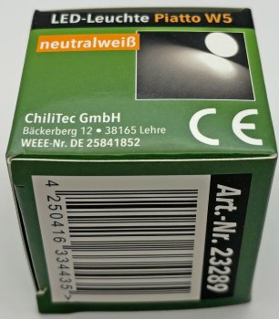 LED-Modul "Piatto W5" neutralweiß, 120°, 4200K, 230V, 5W, 400lm, 50x24mm