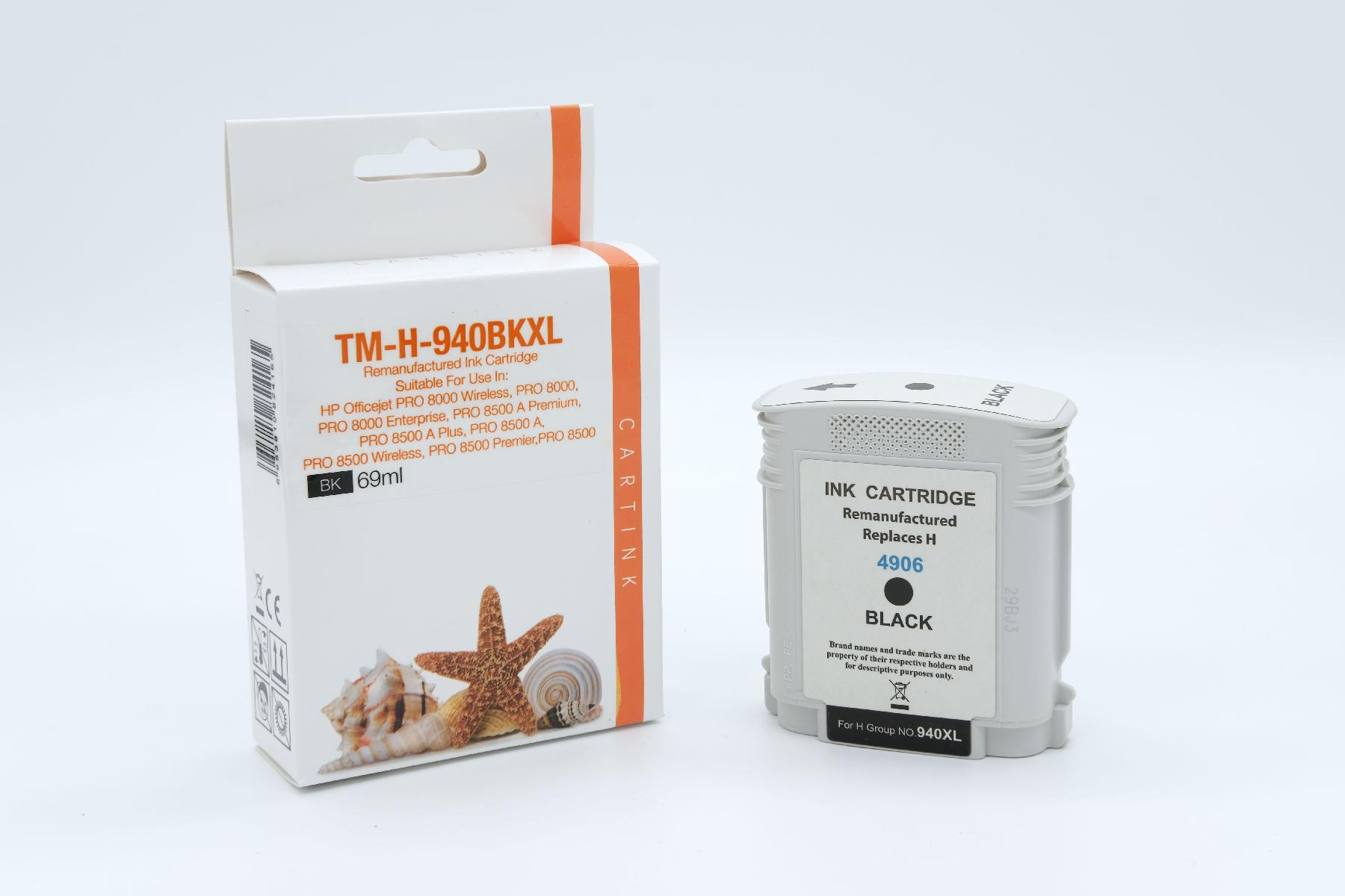 940BKXL Refill Tinte schwarz für HP / C4906AE / 69ml 940BKXL Refill Tinte schwarz für HP / C4906AE / 69ml