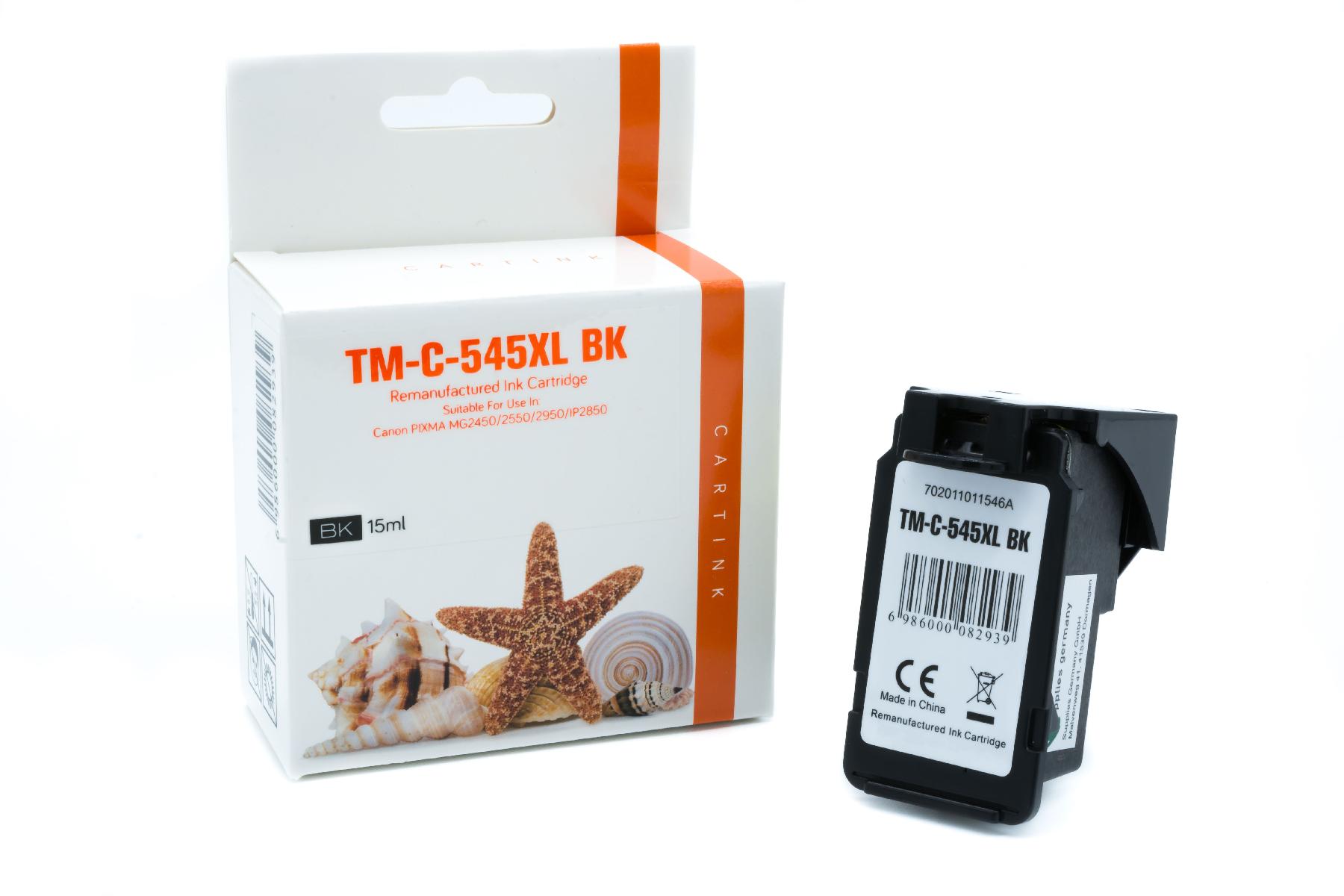 PG545XL Refill Tinte schwarz für Canon / 8286B001 / 15ml PG545XL Refill Tinte schwarz für Canon / 8286B001 / 15ml