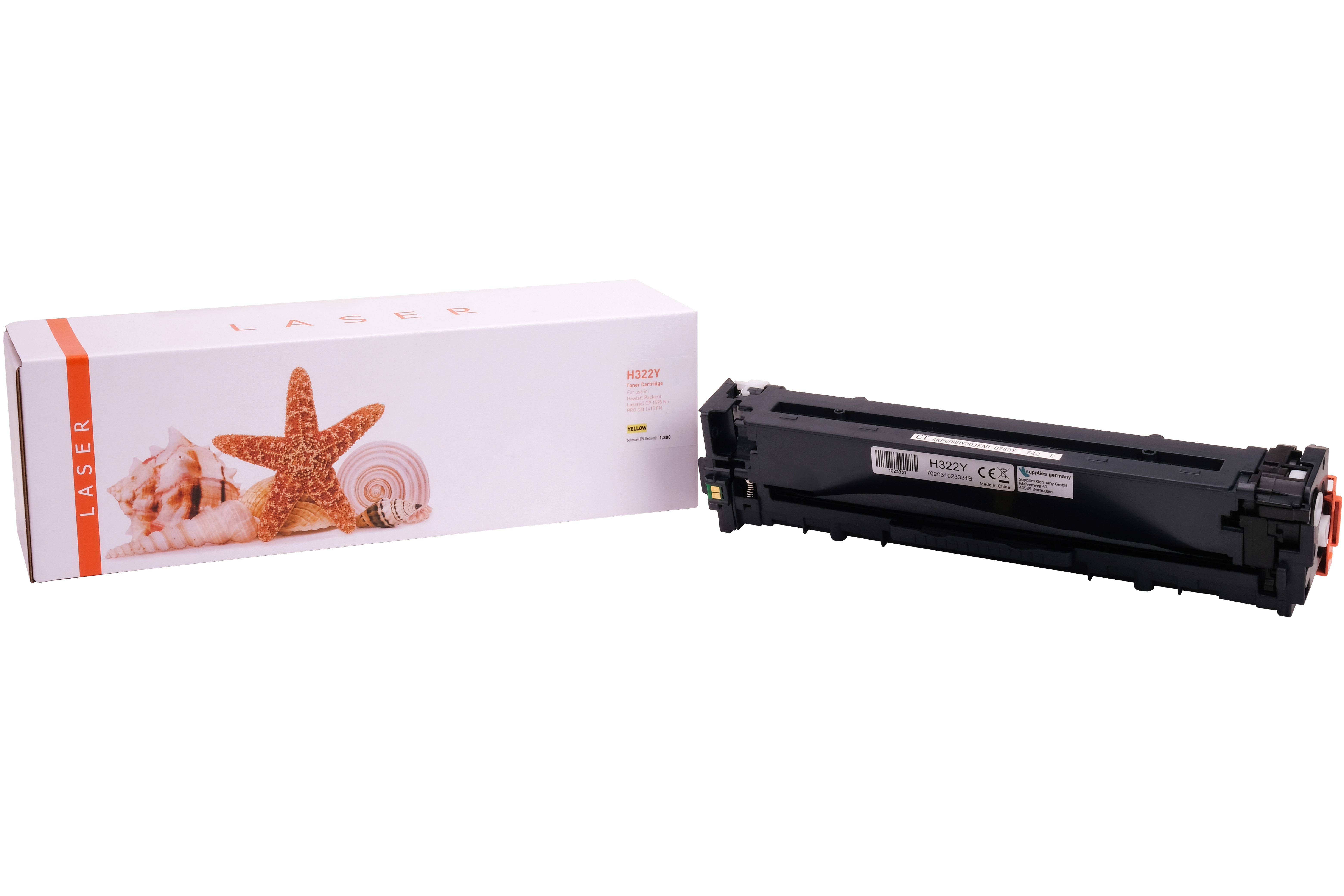 CE322Y alternativ Toner gelb für HP / CE322A / 128A / 1.300 Seiten CE322Y alternativ Toner gelb für HP / CE322A / 128A / 1.300 Seiten