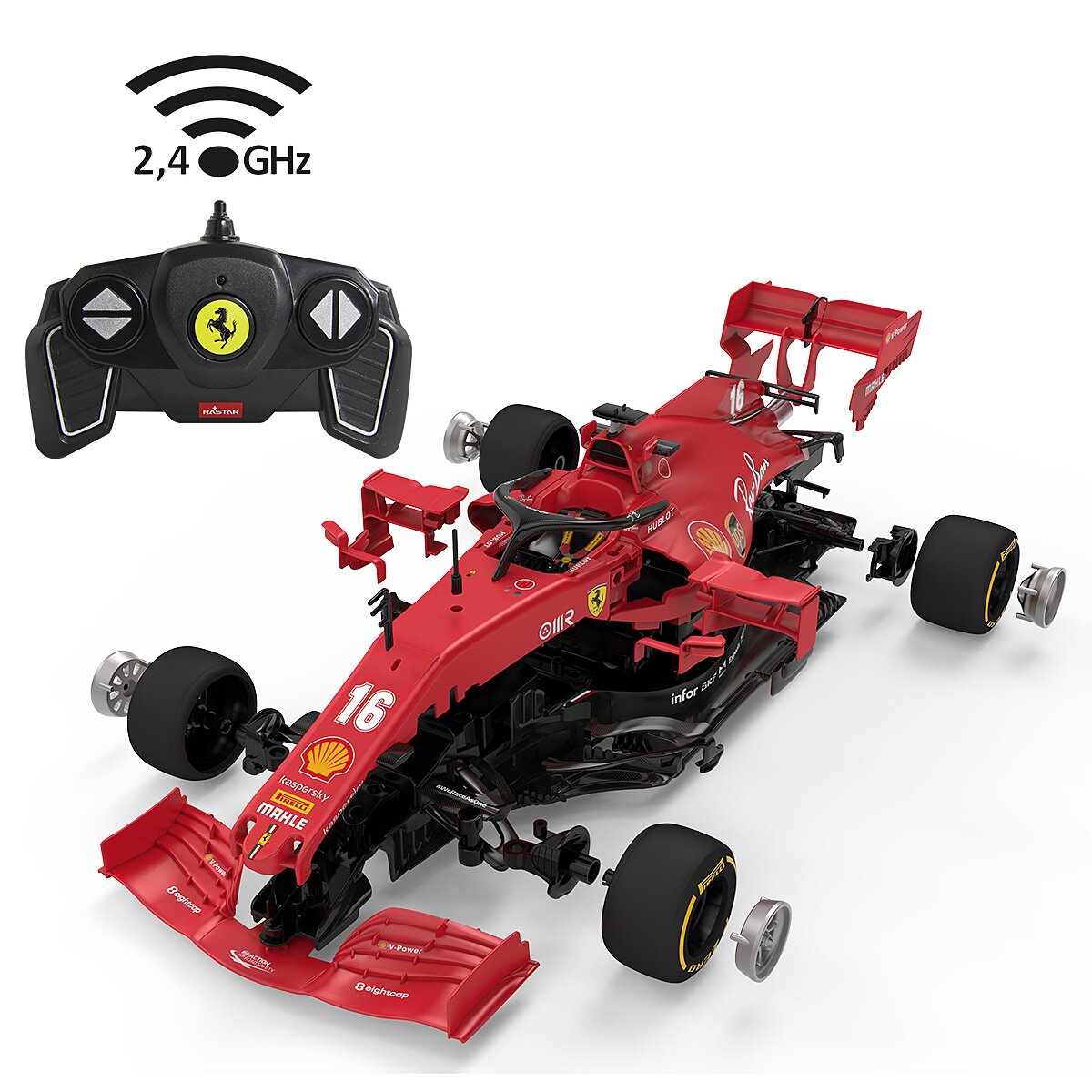 Ferrari SF 1000 1:16 rot 2,4GHz Bausatz Ferrari SF 1000 1:16 rot 2,4GHz Bausatz