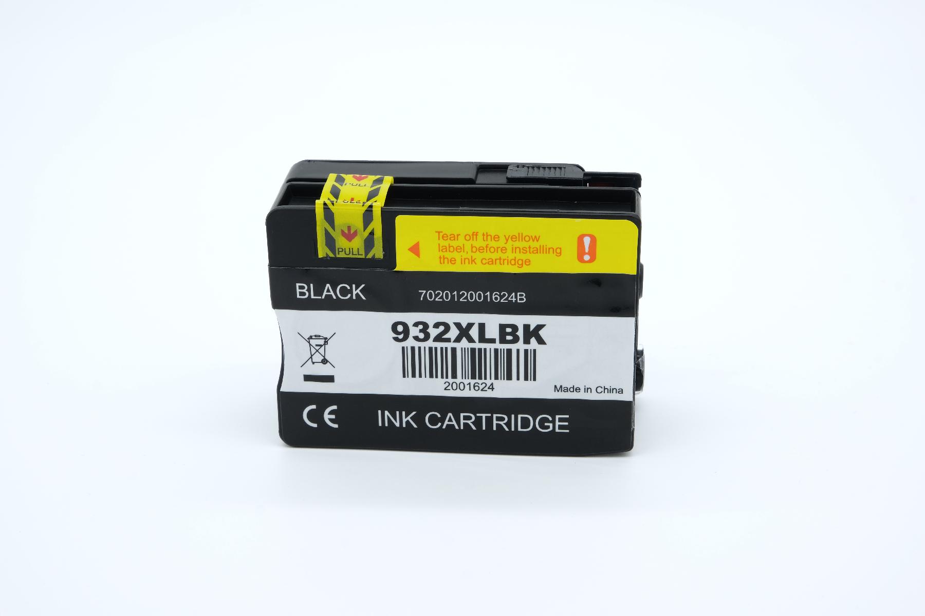 932BKXL alternativ Tinte schwarz für HP / CN053AE / 40ml 932BKXL alternativ Tinte schwarz für HP / CN053AE / 40ml