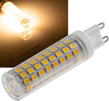LED Stiftsockel G9, 10W, 1130lm, 330°, 230V, 3000K, warmweiß