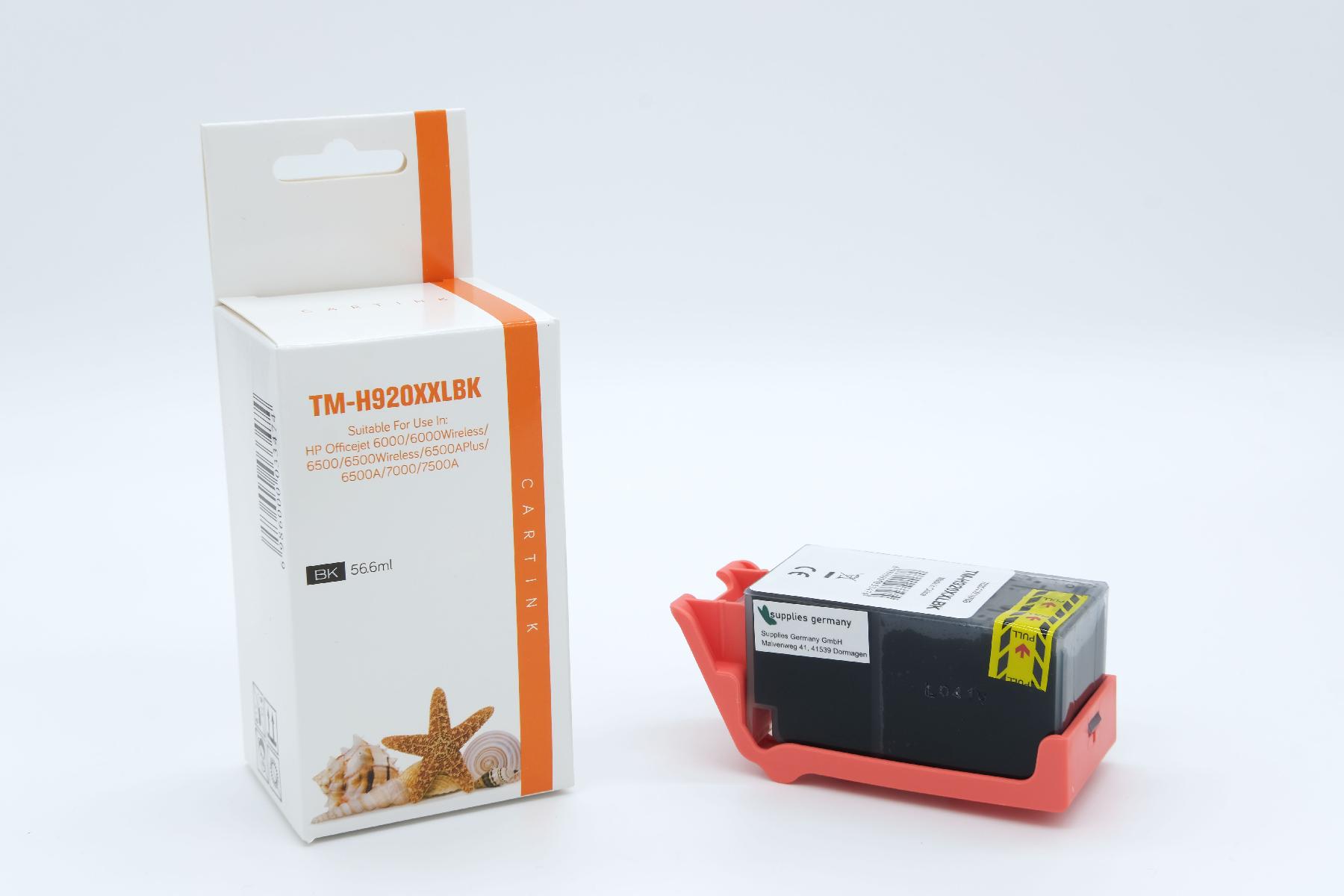 920BKXXL Refill Tinte schwarz für HP / CD975AE / 56,6ml 920BKXXL Refill Tinte schwarz für HP / CD975AE / 56,6ml