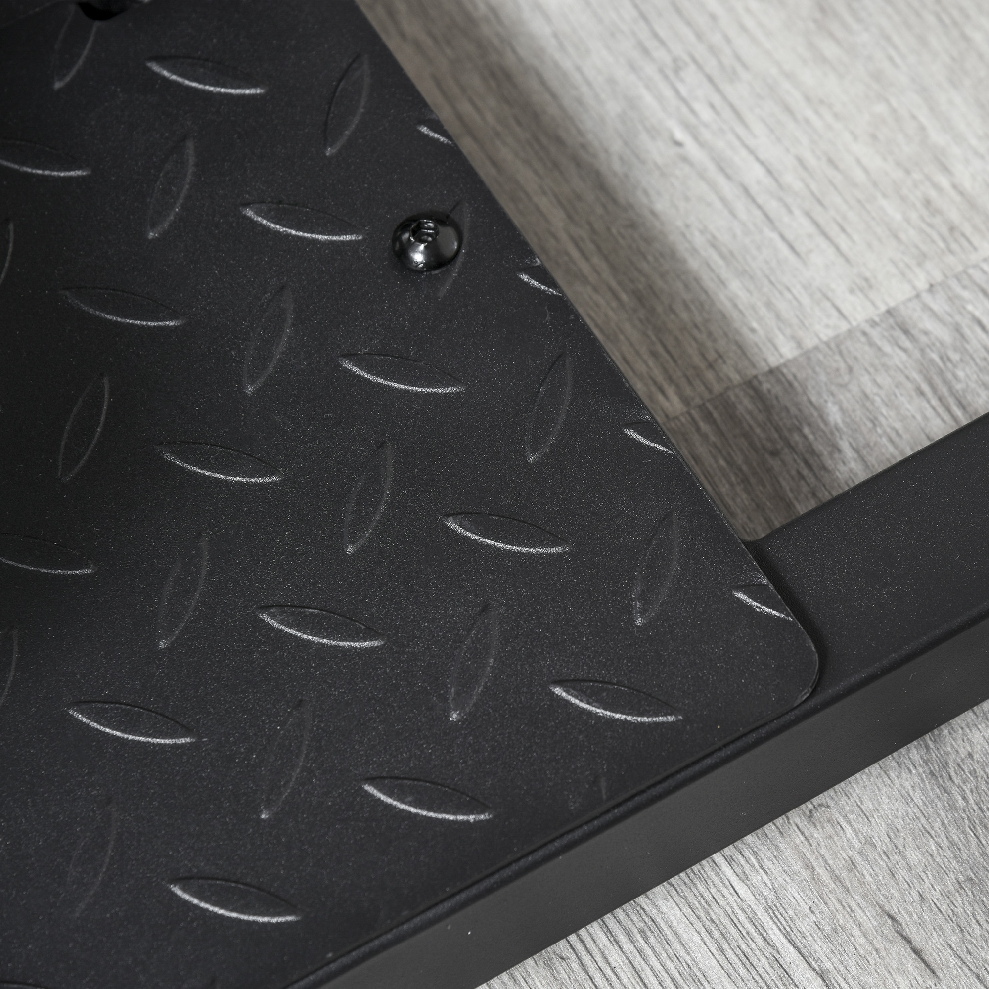 Sissy Squat Kniebeugentrainer Beintrainer Bauch-Gesäß-Trainer 3 in 1 Trainer verstellbar bis 120 kg Stahl Schwarz 50 x 97 x (44,5-56,5) cm