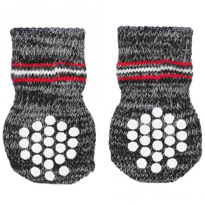 Trixie Hundesocken - Grau - L Trixie Hundesocken - Grau - XXS-XS