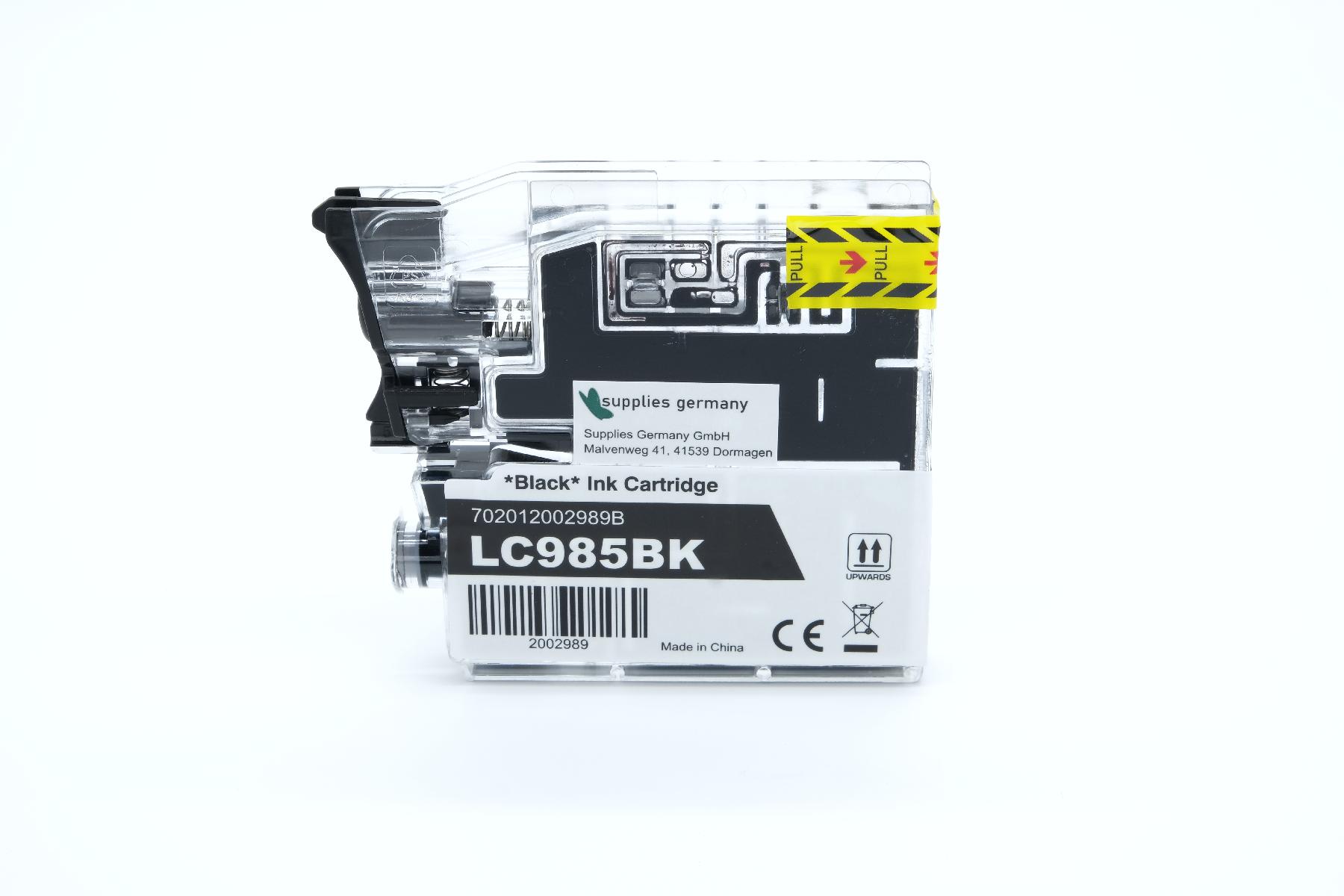 LC985schwarz alternativ Tinte schwarz für Brother / LC985schwarz / 29,5ml LC985schwarz alternativ Tinte schwarz für Brother / LC985schwarz / 29,5ml