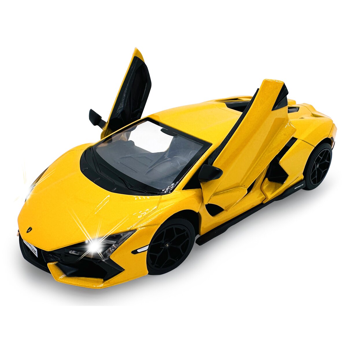 Lamborghini Revuelto Diecast 1:24 gelb inkl. Knopfzellen