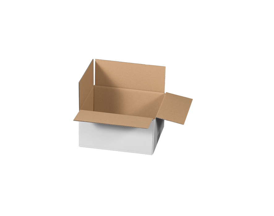 Versandkarton, 217x172x110mm, weiß, 2-wellig, VPE10 Versandkarton, 217x172x110mm, weiß, 2-wellig, VPE10