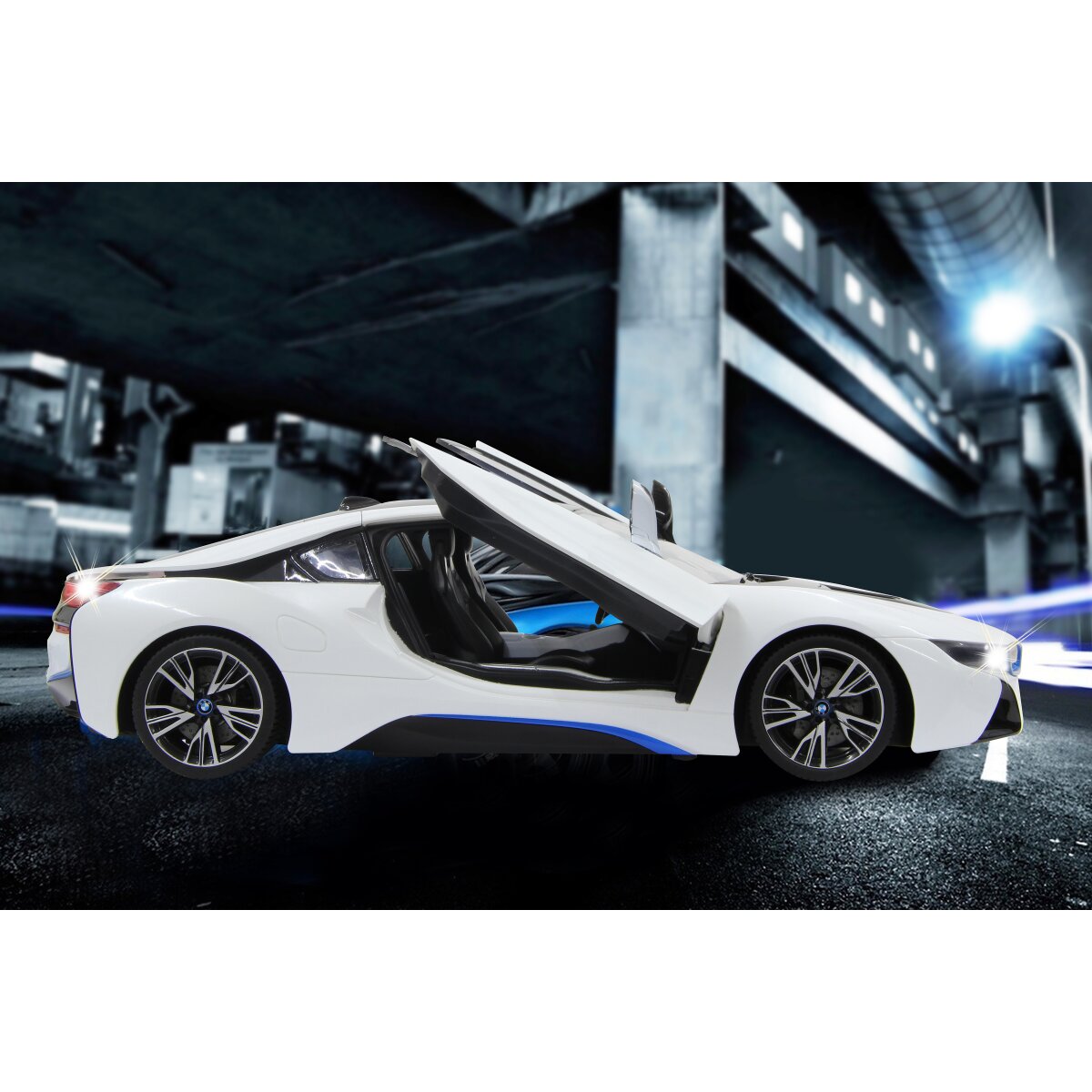 BMW I8 1:14 weiss 2,4GHz Tür fernbedienbar