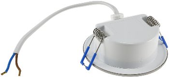 LED-Einbauleuchte "Flat-30 FR-R" 3000K, Ø85x30mm, 5W, 590lm, IP44, rund, poliert