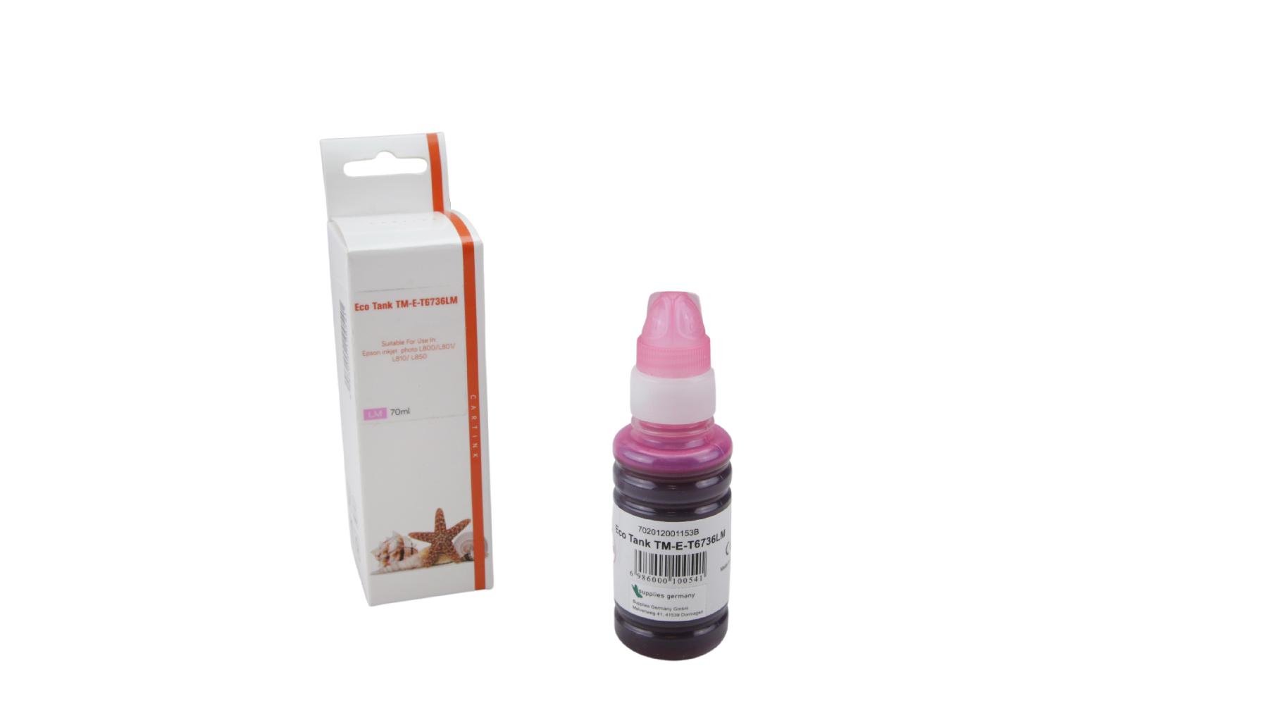 T6736LM Eco Tank Nachfüllflasche LightMagenta für / T6736LM / 70ml T6736LM Eco Tank Nachfüllflasche LightMagenta für / T6736LM / 70ml