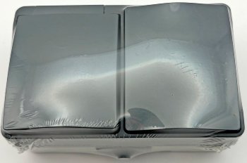 NUQUI Feuchtraum Schalter & Steckdose, IP54, Aufputz, 250V~/ 10A/16A Horizontal