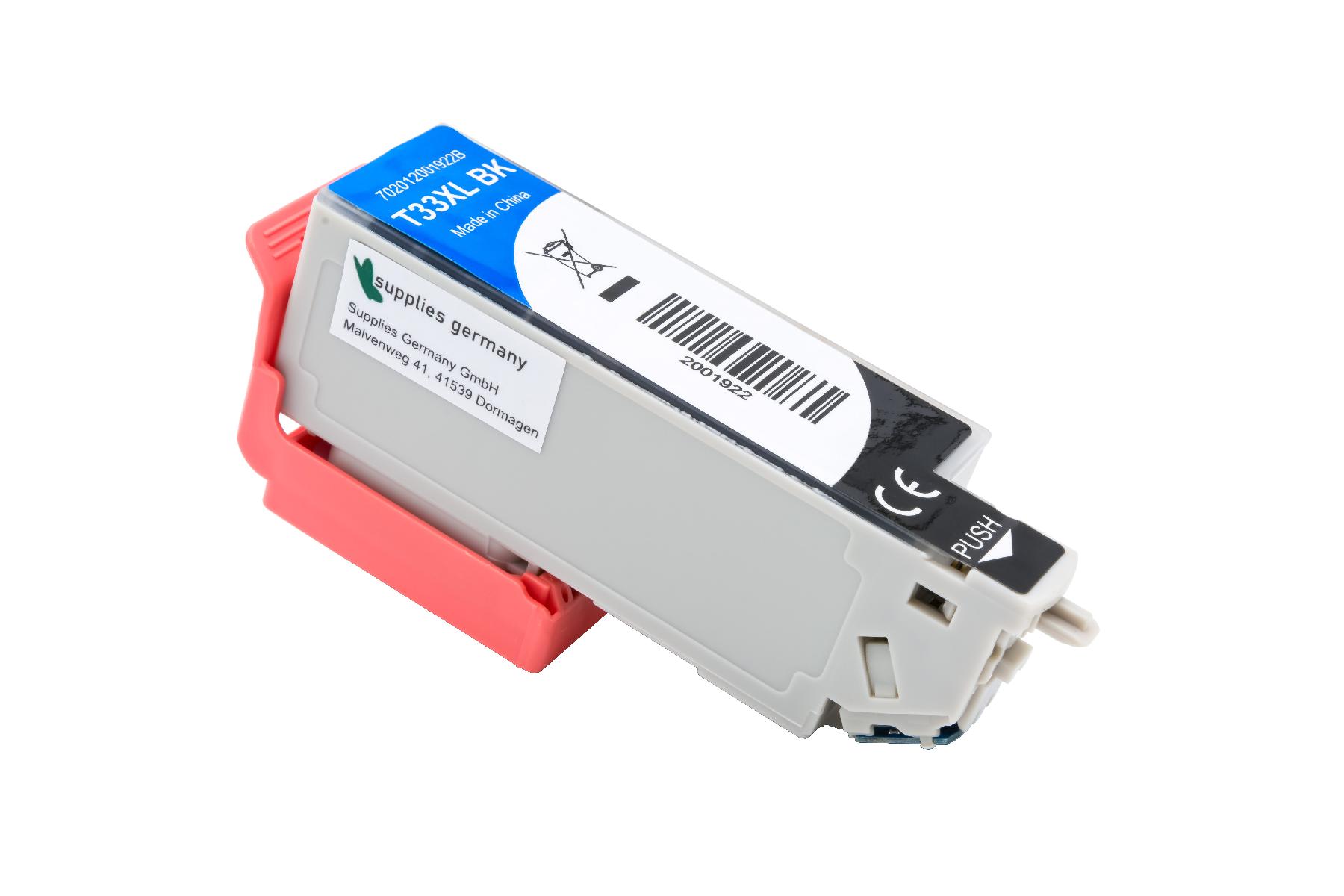 T33XLschwarz alternativ Tinte schwarz für Epson / C13T33514010 / 24ml T33XLschwarz alternativ Tinte schwarz für Epson / C13T33514010 / 24ml