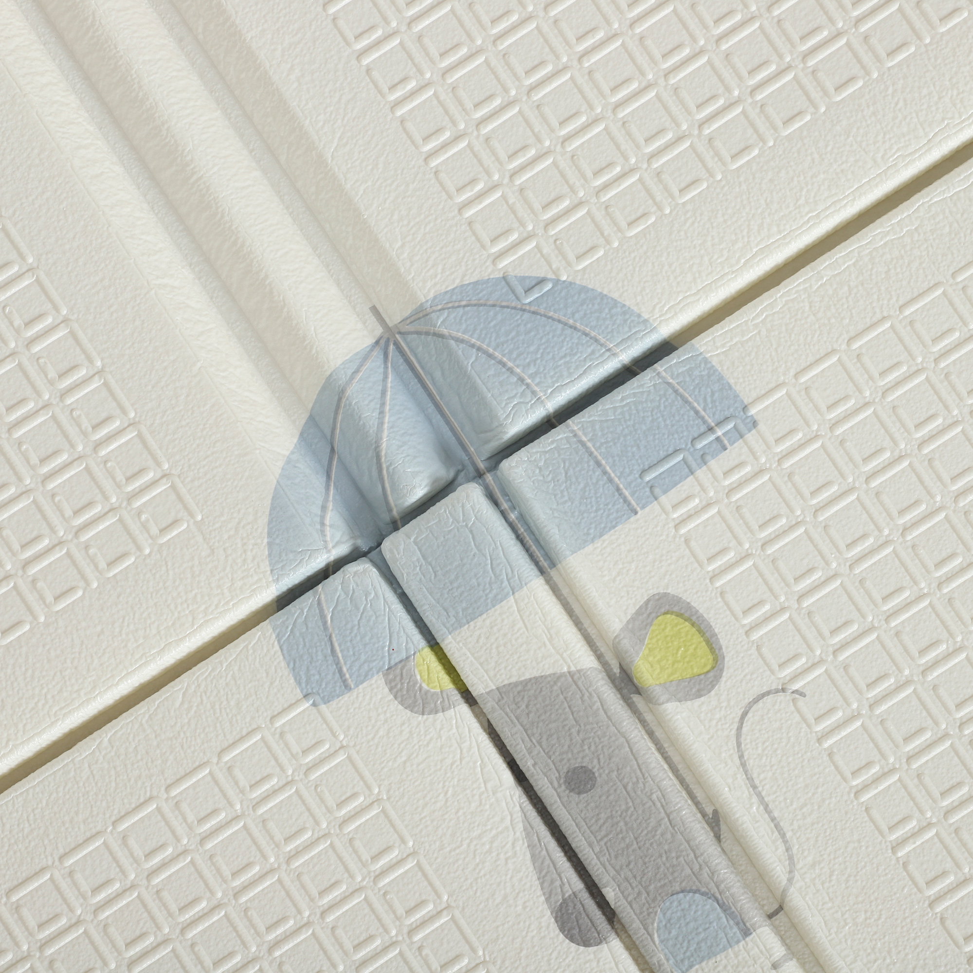 Baby-Spielmatte, Tiermuster, Schaumstoff, 1,5 cm dicke Polsterung, rutschfest