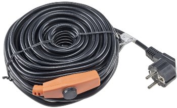 Heizkabel mit Temperaturfühler, 12m, 192Watt, Frostschutz für Wasserleitungen