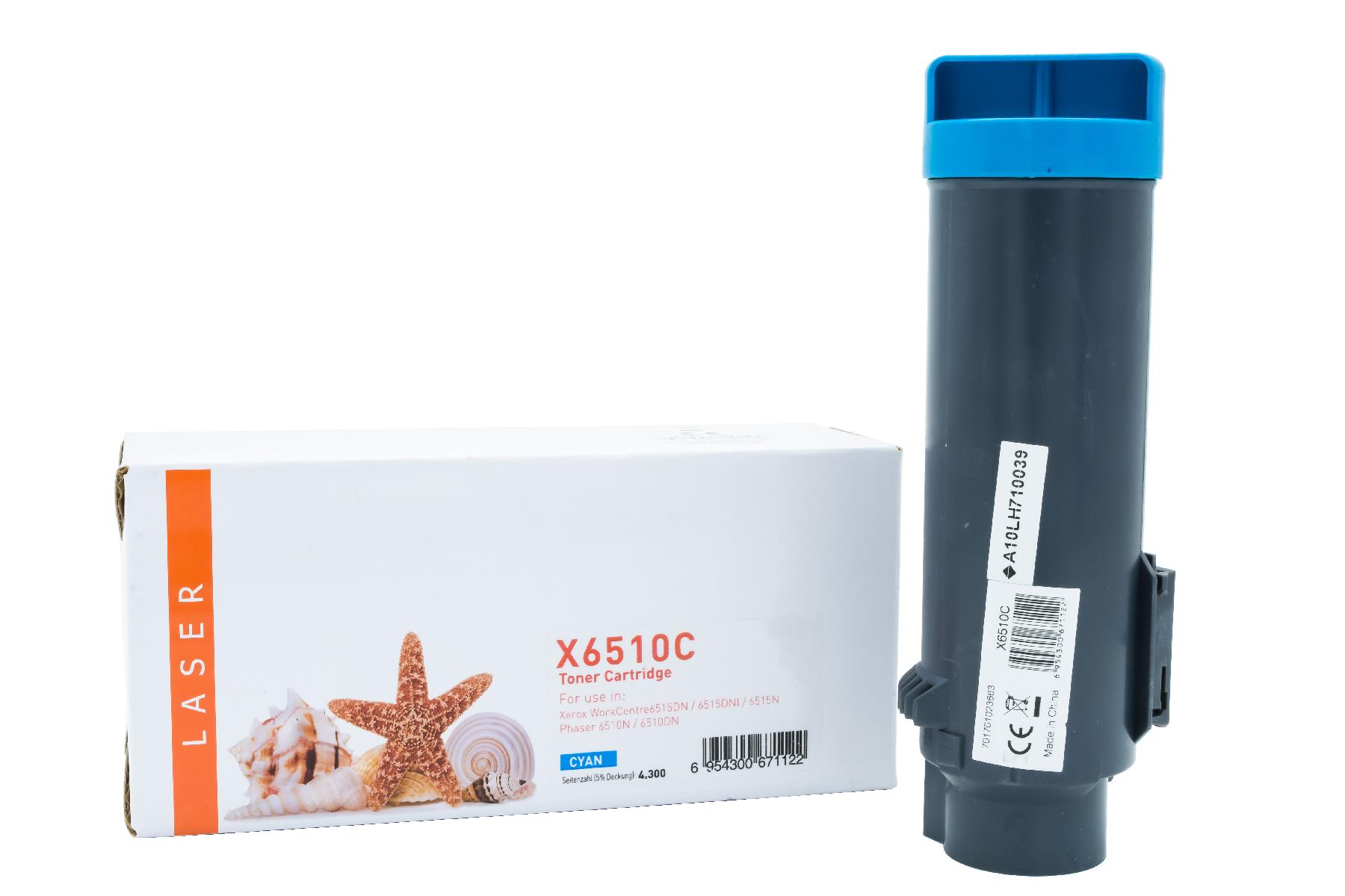 PHASER6510CHC alternativ Toner Cyan für Xerox / 106R03690 / 4.300 Seiten PHASER6510CHC alternativ Toner Cyan für Xerox / 106R03690 / 4.300 Seiten