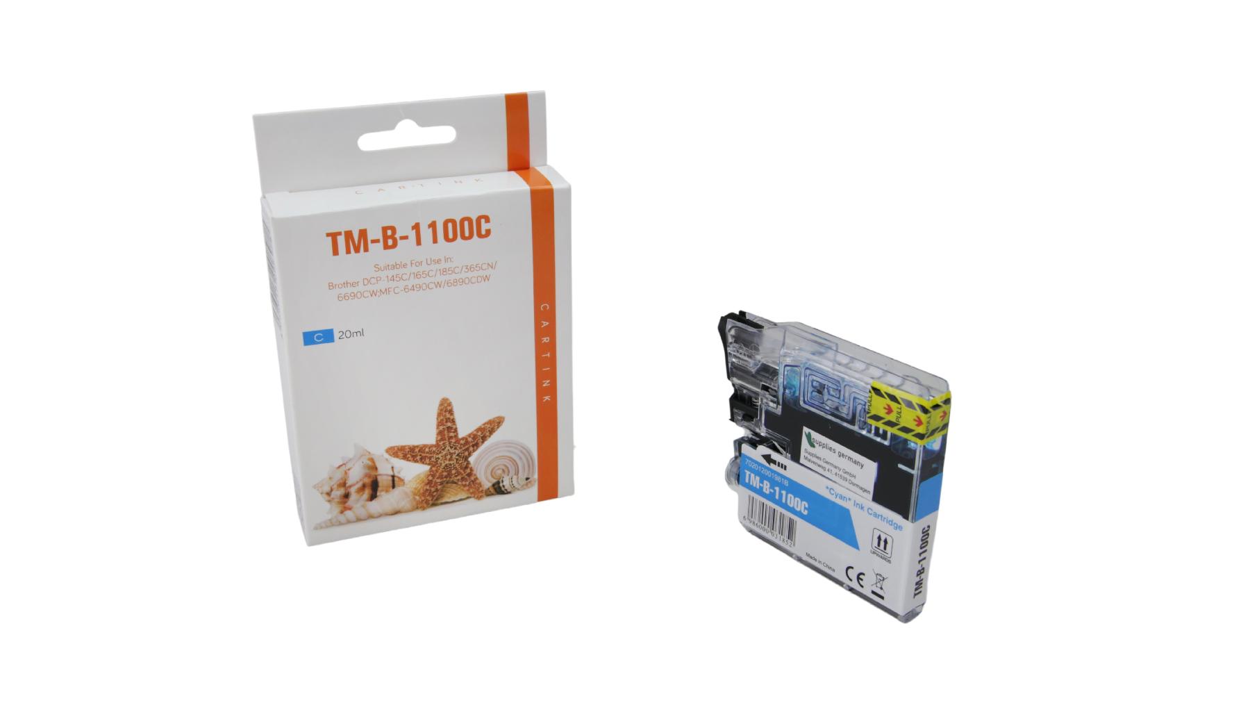 LC980/1100C alternativ Seestern Tinte Cyan / LC1100C / 20ml LC980/1100C alternativ Seestern Tinte Cyan / LC1100C / 20ml