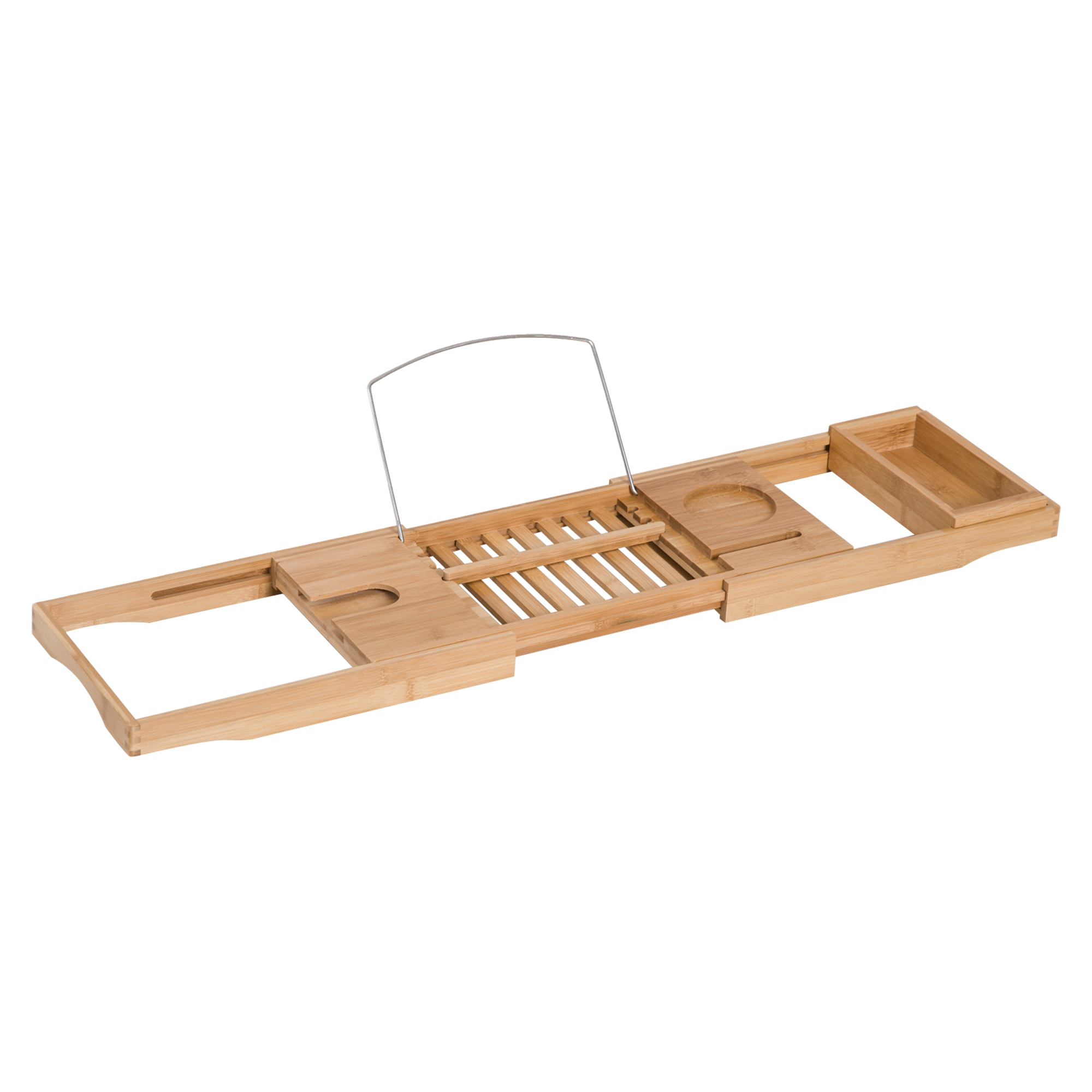 Badewannenablage Badewannenbrücke Wannenauflage Badewannentablett Ablage Badewanne, Bambus, Natur, (70-105) x 21,8 x 5 cm