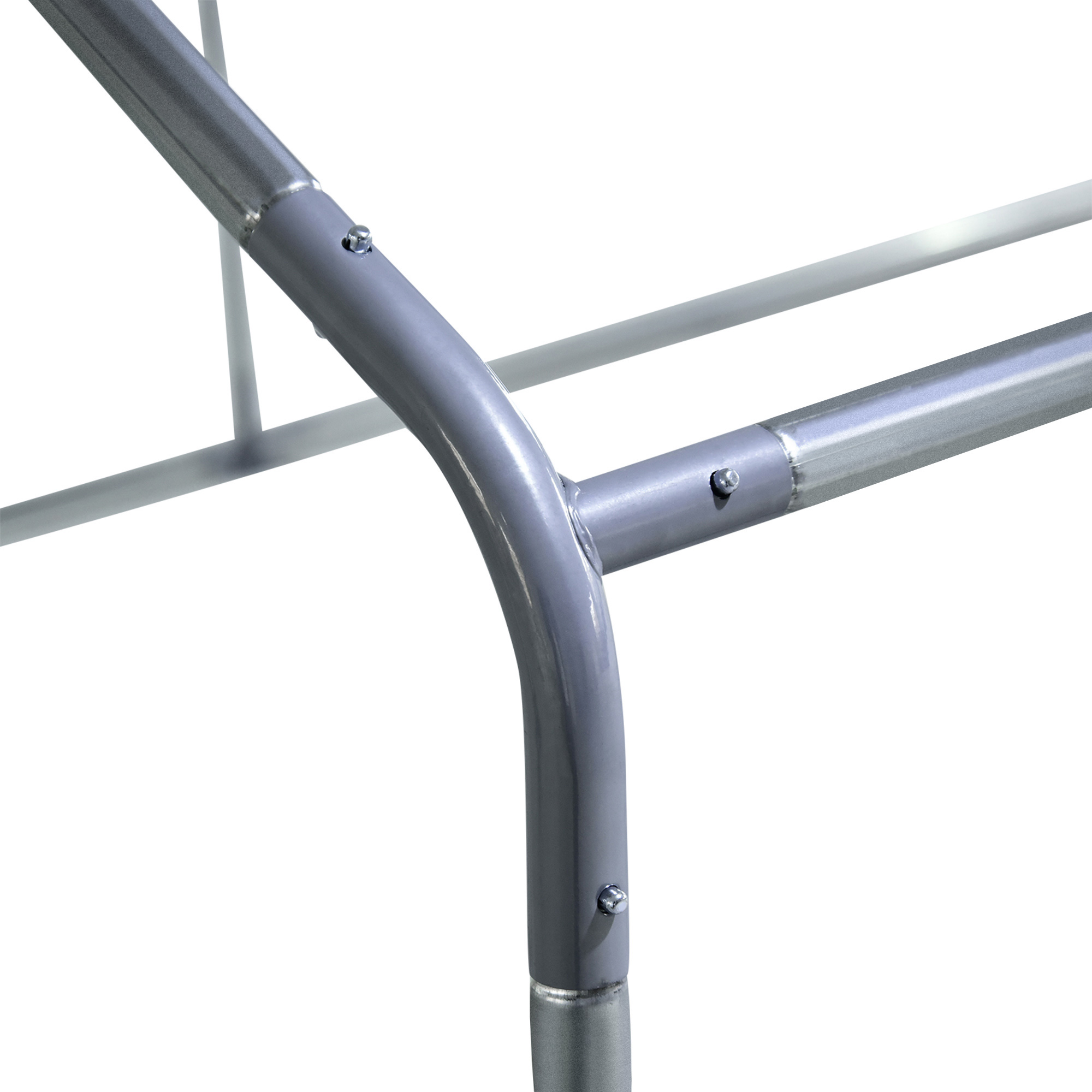 Hühnergehege Hühnerstall Hühnerauslauf, begehbar, verriegelbare Tür, für 10-12 Hühner, 280 cm x 380 cm x 195 cm, Grau