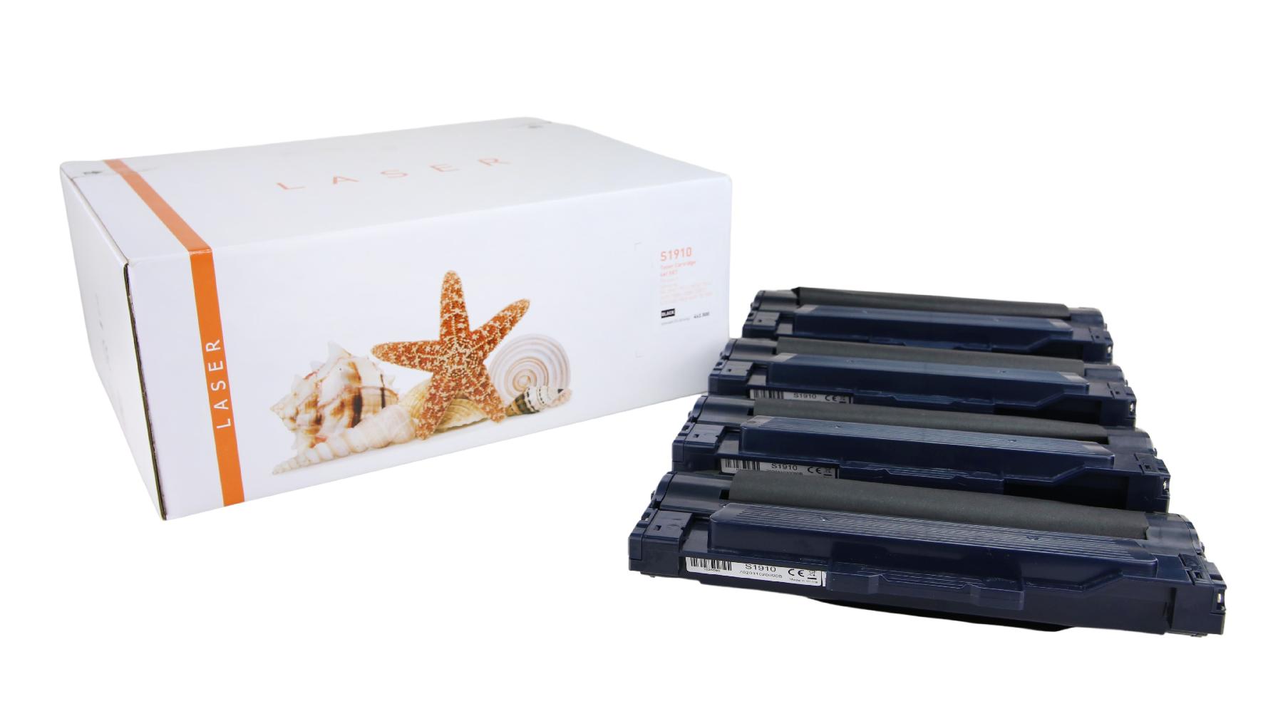 4er Set ML1910 alternativ Toner schwarz für Samsung / MLTD1052L / 4x2.500 Seiten 4er Set ML1910 alternativ Toner schwarz für Samsung / MLTD1052L / 4x2.500 Seiten