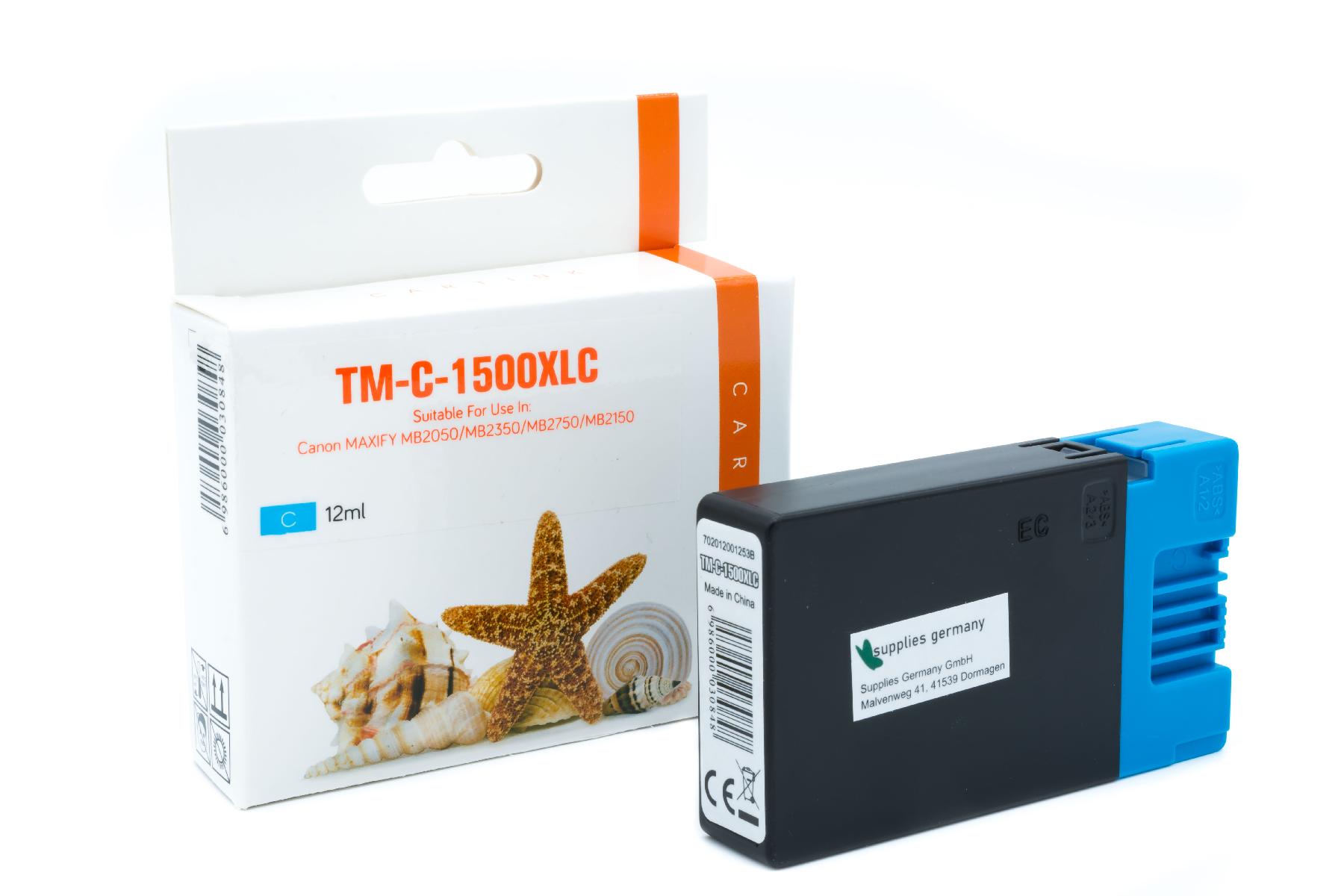 PGI1500CXL alternativ Seestern Tinte Cyan für / 9193B001 / 12ml PGI1500CXL alternativ Seestern Tinte Cyan für / 9193B001 / 12ml