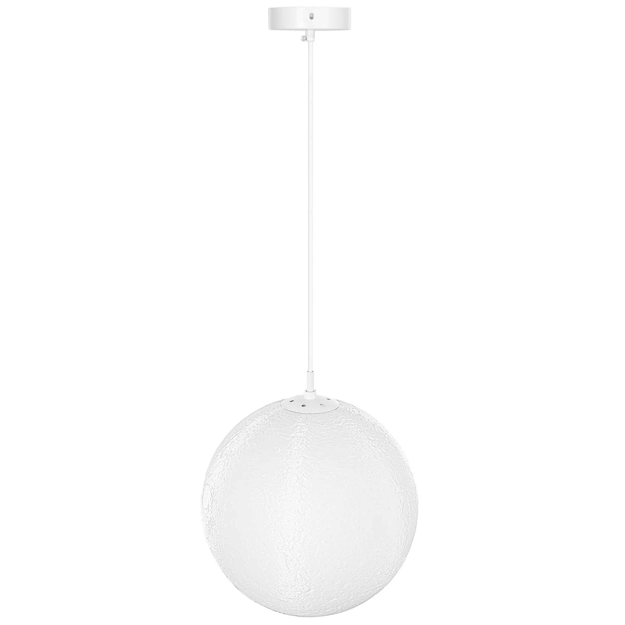Mondlampe, 3D-Druck, App-Steuerung, Musik-kompatibel, verschiedene Licht-Modi, Weiß