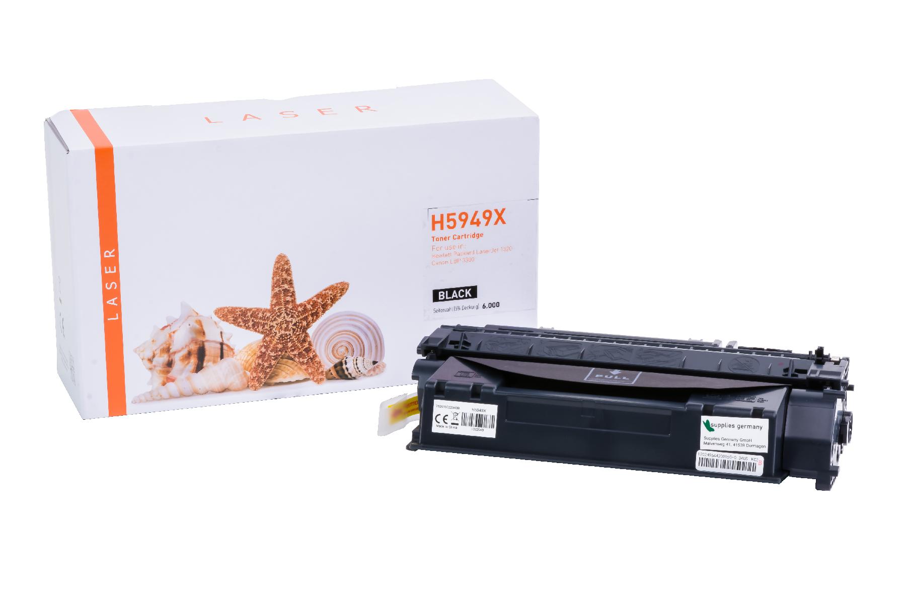 Q49X alternativ Toner schwarz für HP / Q5949X / 6.000 Seiten Q49X alternativ Toner schwarz für HP / Q5949X / 6.000 Seiten