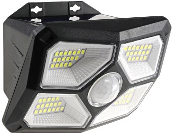 LED Solar Wandleuchte "SWL 722", PIR Bewegungsmelder, 72 LEDs, IP65