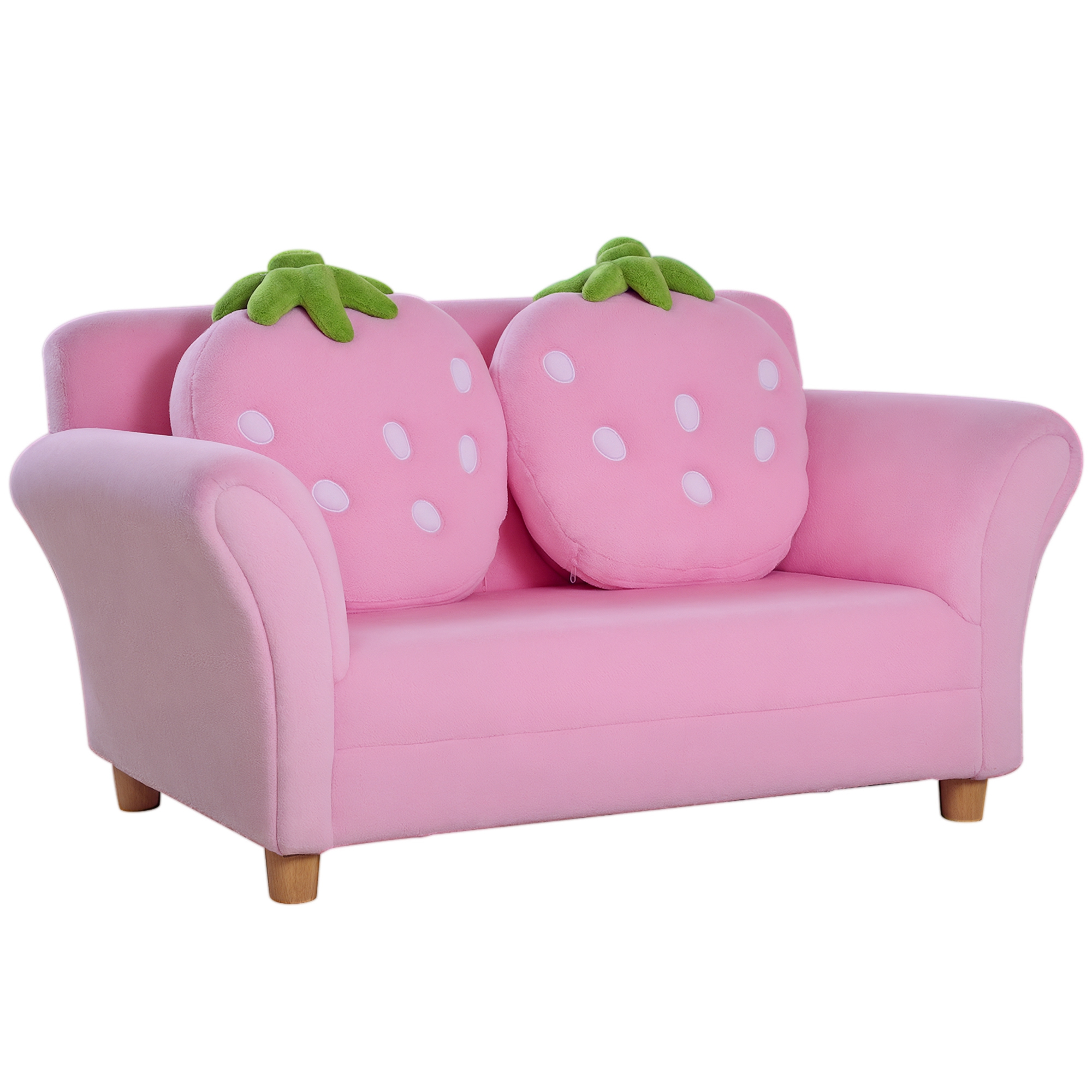 Kindersofa Kindersessel Sofa Couch Kinder Stuhl Kinderzimmer Softsofa Doppelsofa Einzelsofa(Erdbeersofa)