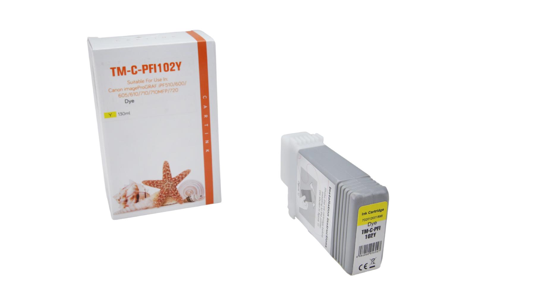 PFI102Y Refill Tinte gelb für Canon / 0898B001 / 130ml PFI102Y Refill Tinte gelb für Canon / 0898B001 / 130ml