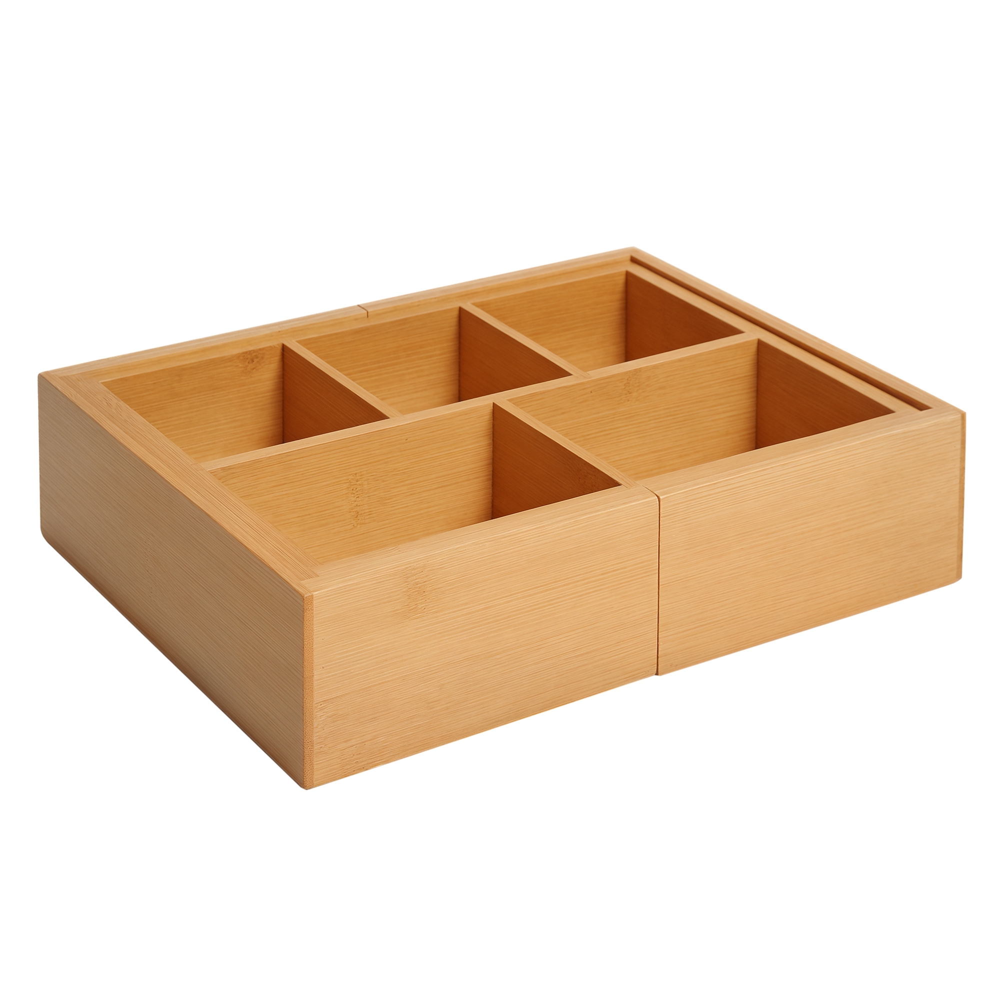 Aufbewahrungsbox Ordnungsbox Schubladen Organizer ausziehbar Bambus Natur 24,6 x 17,6 x 7 cm Aufbewahrungsbox Ordnungsbox Schubladen Organizer ausziehbar Bambus Natur 24,6 x 17,6 x 7 cm
