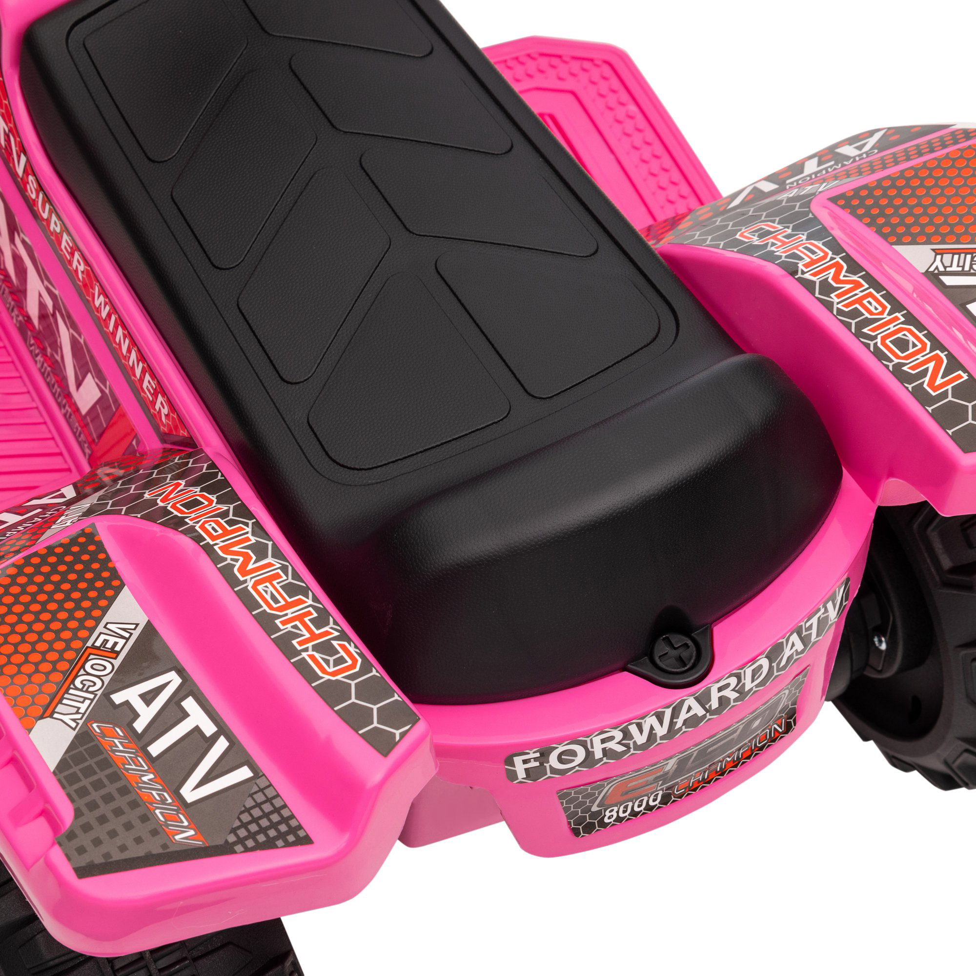 Kinder Quad Elektro 6V Kinderquad mit Vorwärtsfunktion, Musik, Elektro-Quad für Kinder 1,5-3 Jahre Rosa