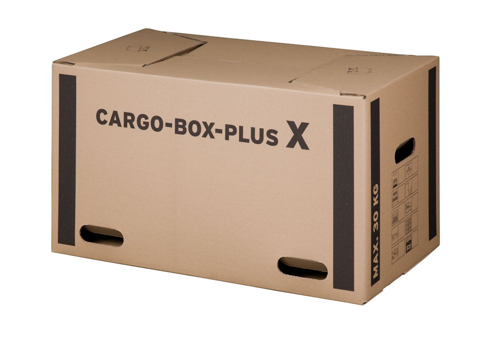 Cargobox PLUS mit Schmetterlingsboden, 660x350x360mm, braun, 2-wellig, VPE10 Cargobox PLUS mit Schmetterlingsboden, 660x350x360mm, braun, 2-wellig, VPE10
