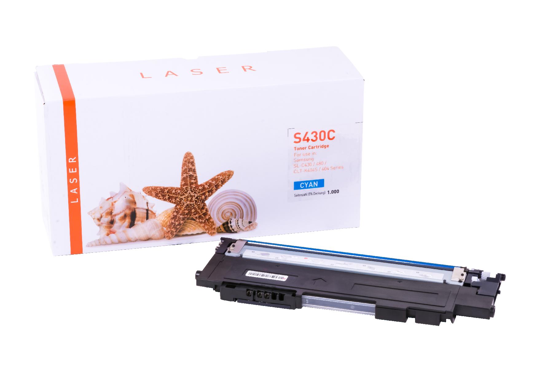 SLC430C alternativ Toner Cyan für Samsung / CLTC 404 S/ELS / 1.000 Seiten SLC430C alternativ Toner Cyan für Samsung / CLTC 404 S/ELS / 1.000 Seiten