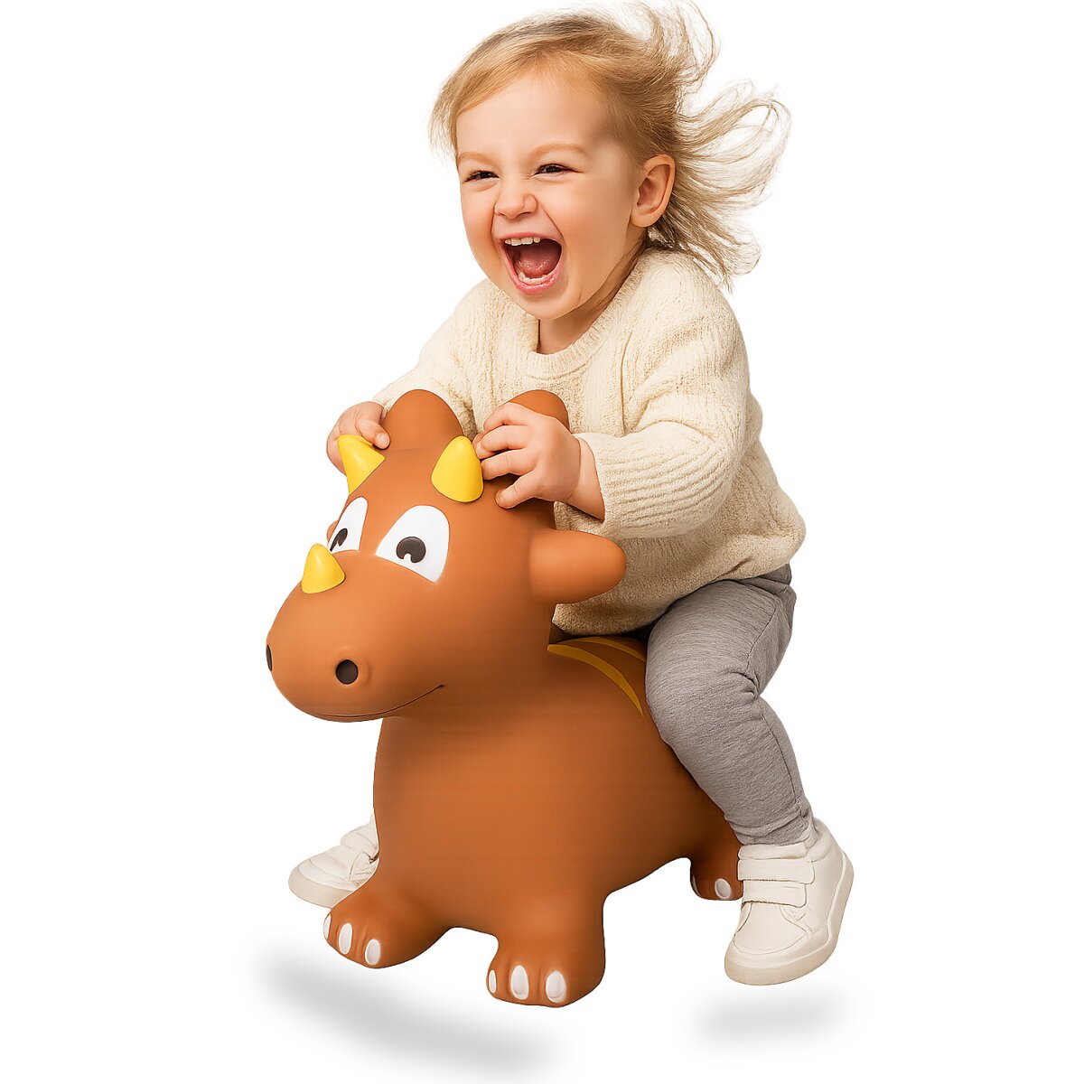 Hüpftier Dino mit Pumpe