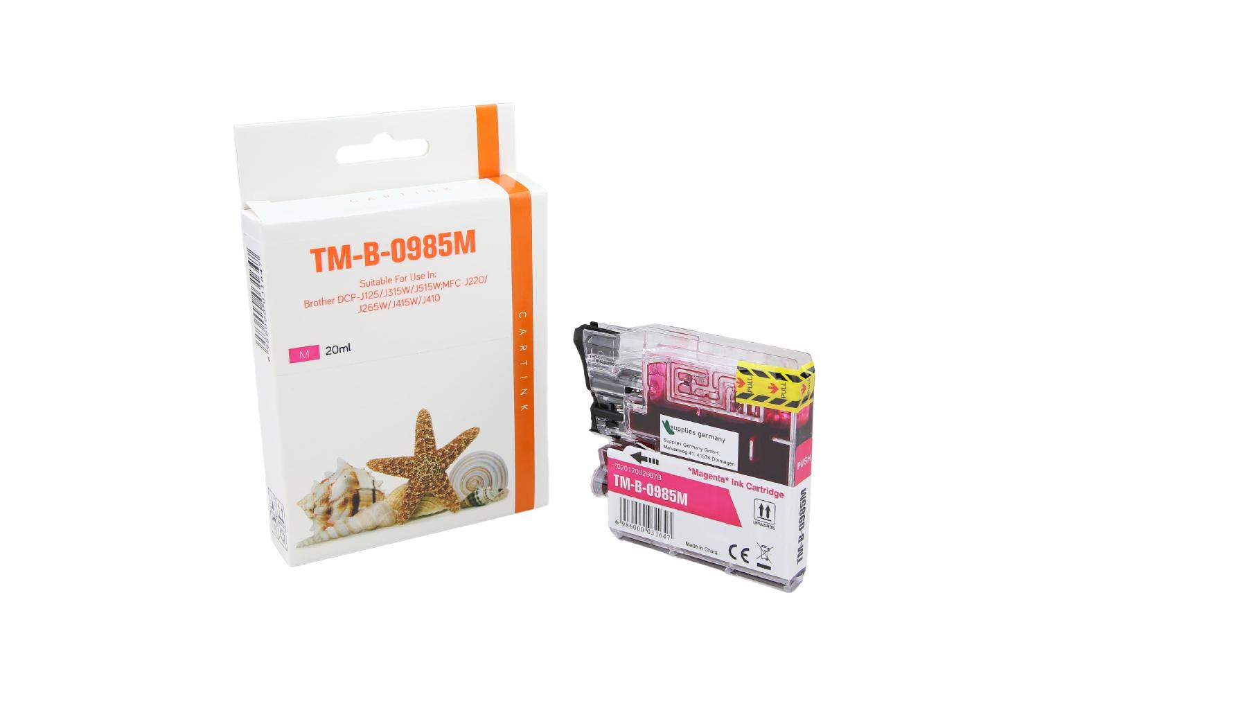 LC985M alternativ Seestern Tinte Magenta für Brother / LC985M / 20ml LC985M alternativ Seestern Tinte Magenta für Brother / LC985M / 20ml