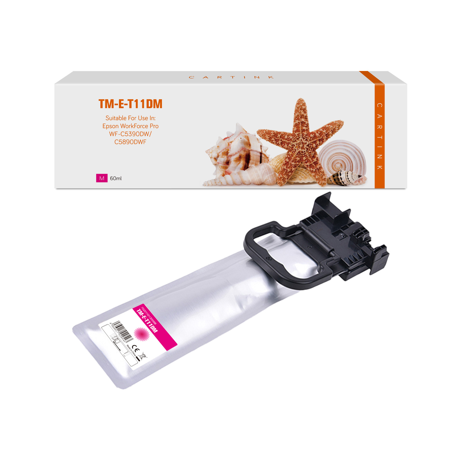 T11DM alternativ Seestern Tinte Magenta für Epson / C13T11D340 / 5.000 Seiten T11DM alternativ Seestern Tinte Magenta für Epson / C13T11D340 / 5.000 Seiten