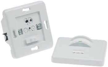 Unterputz PIR-Bewegungsmelder 160°, LED geeignet, 3-Draht Technik, weiß