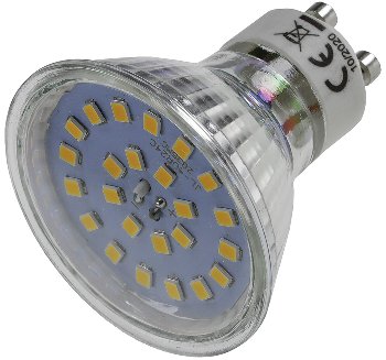 LED Strahler GU10 "H55 SMD", 120°, 4000k, 460lm, 230V/4W, neutralweiß