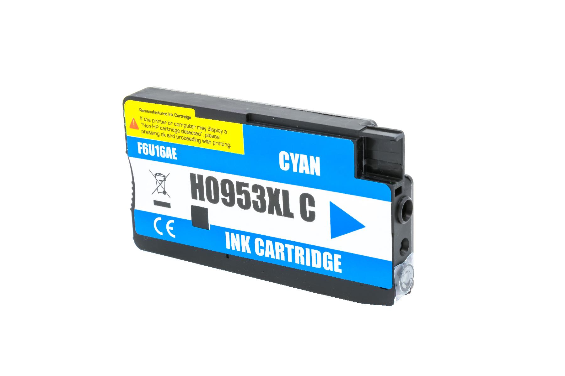 953XLC alternativ Tinte Cyan für HP / F6U16AE / 26ml 953XLC alternativ Tinte Cyan für HP / F6U16AE / 26ml
