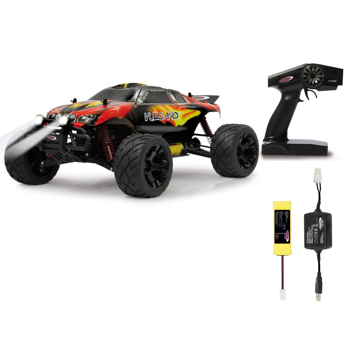 Vulcano Monstertruck 4WD 1:10 NiMh 2,4GHz mit LED