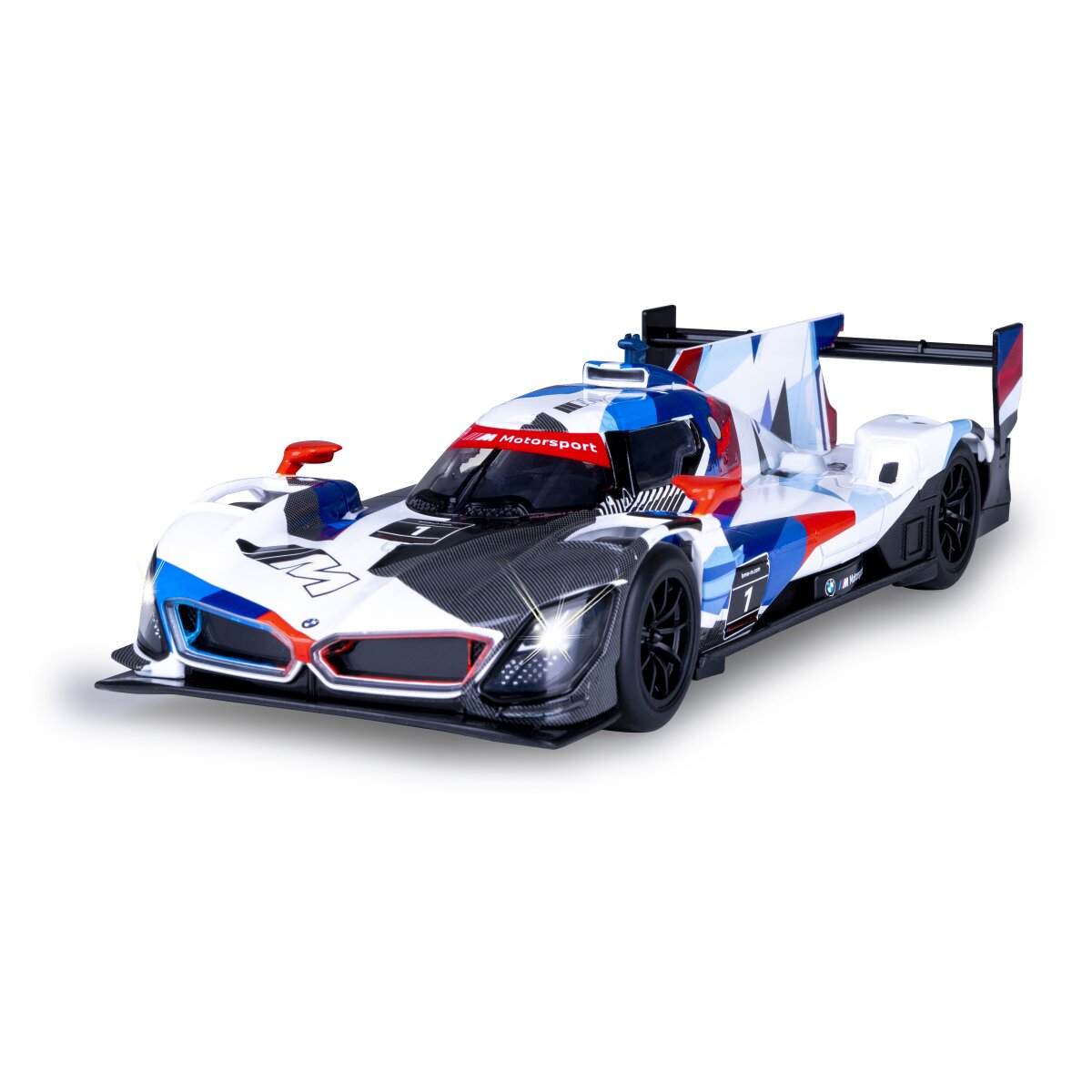 BMW M Hybrid V8 Diecast 1:24 blau inkl. Knopfzellen