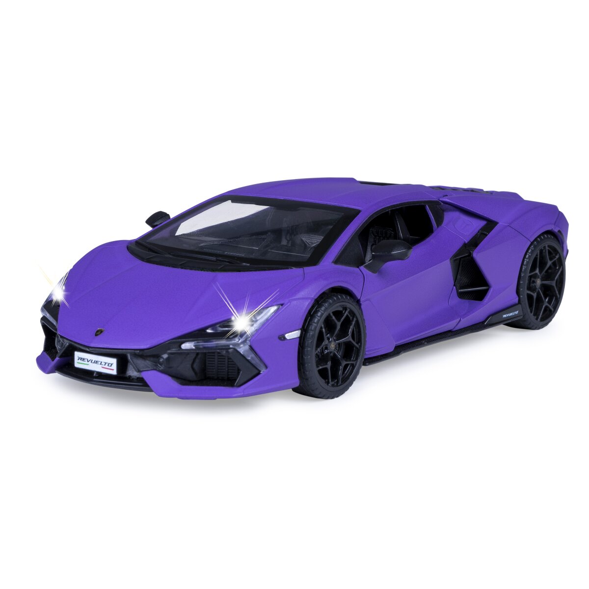 Lamborghini Revuelto Diecast 1:32 lila inkl. Knopfzellen