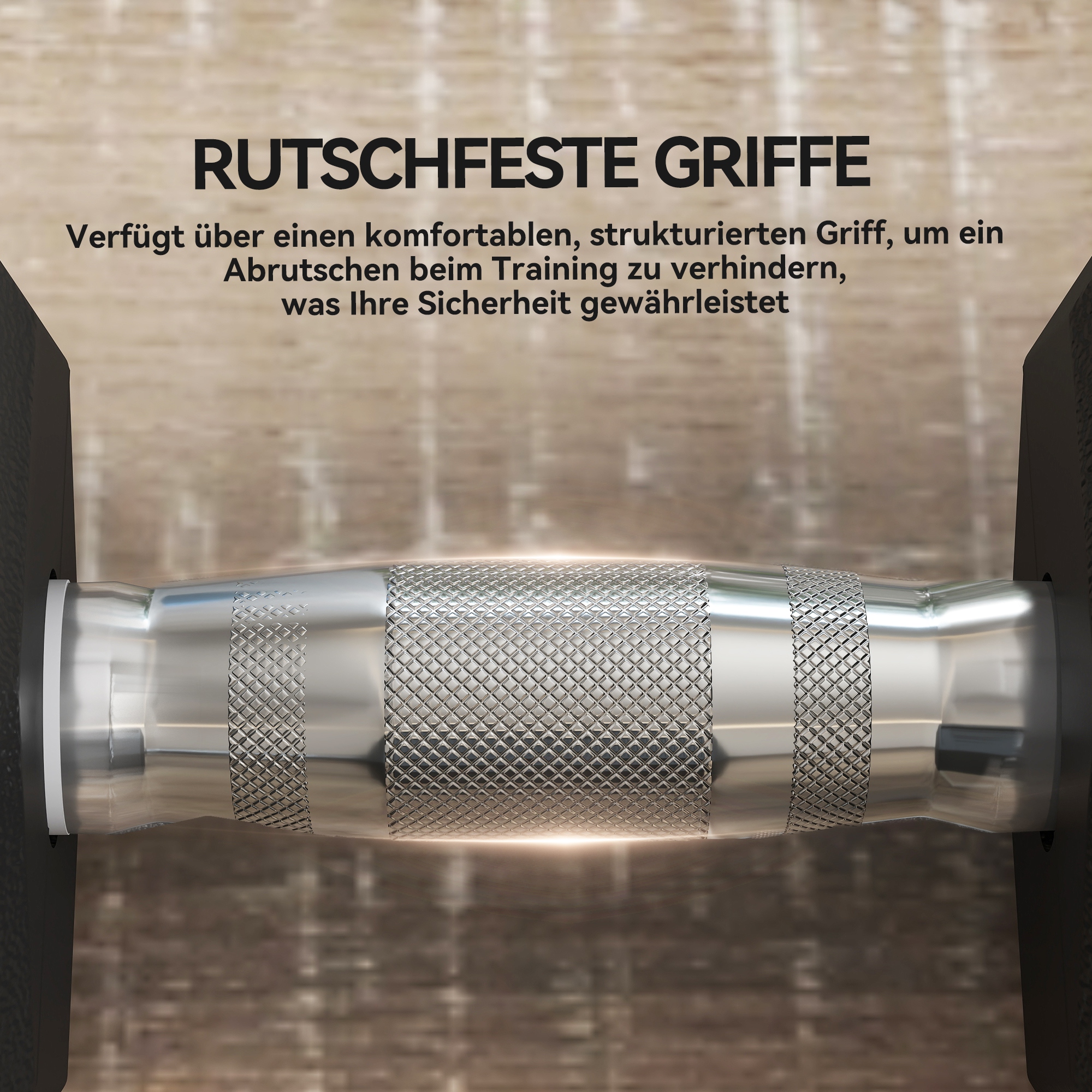 Hanteln mit gerändeltem Griff, Kurzhantel aus Gusseisen, 2 x 12,5 kg für Zuhause, Fitnessstudio, Krafttraining