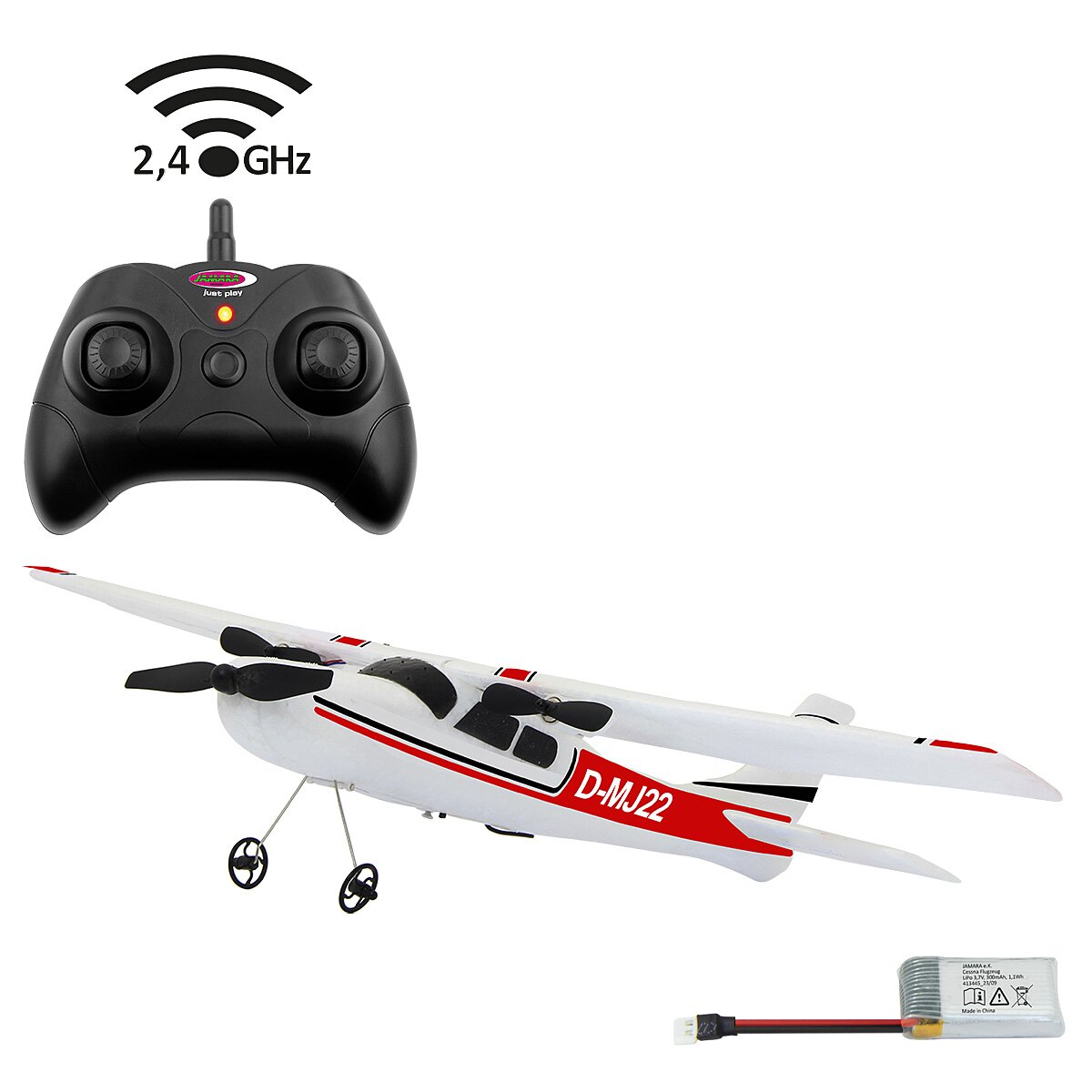 Cessna 182 Flugzeug 2,4GHz Gyro 2CH