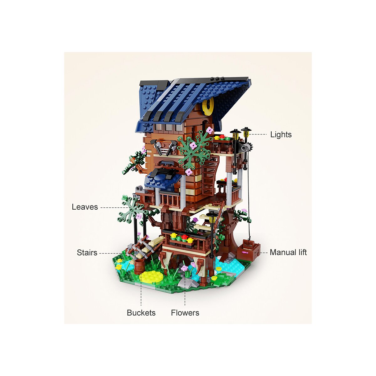 CaDA Set C6604W Baumhaus 4 Jahreszeiten Bricks
