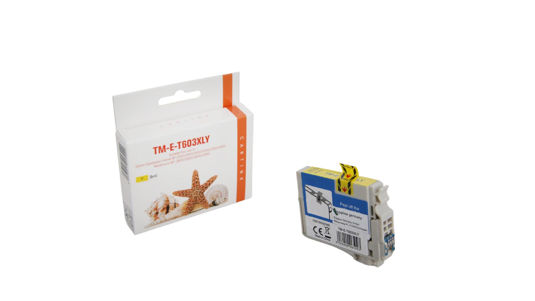 T603XLY alternativ Seestern Tinte gelb für Ep / C13T03A44010 / 9ml / 350 Seiten T603XLY alternativ Seestern Tinte gelb für Ep / C13T03A44010 / 9ml / 350 Seiten