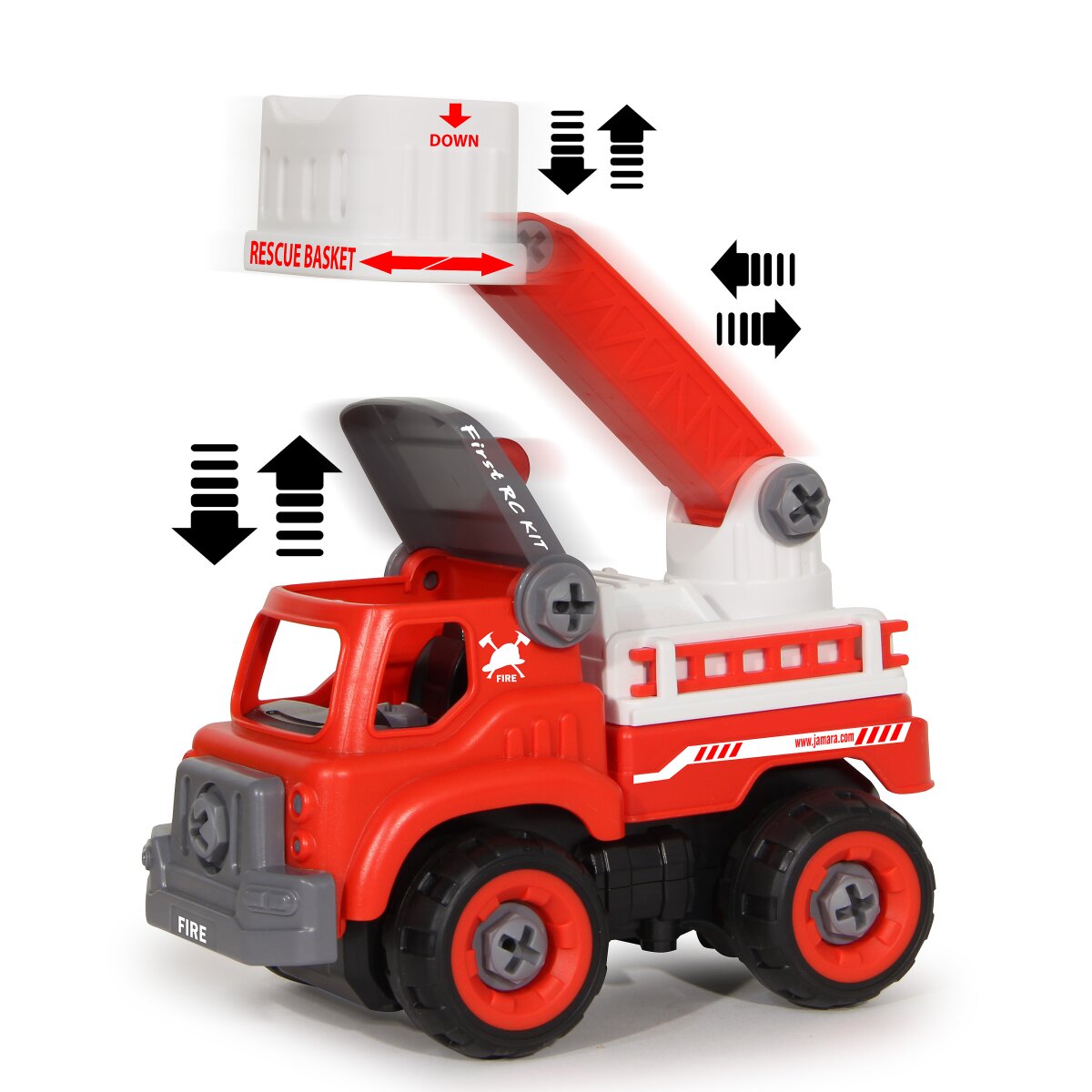 Feuerwehrauto First RC Kit 33teilig mit Akkuschrauber